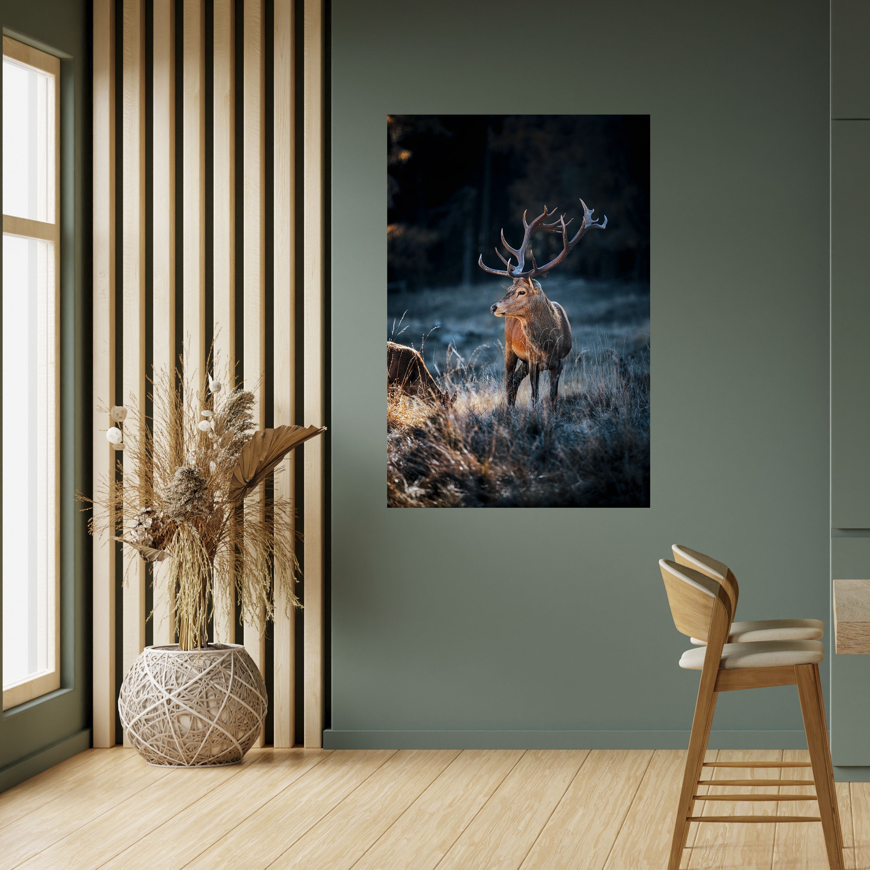 ANTLERED REGALITY Vertikal affisch med självhäftande motiv