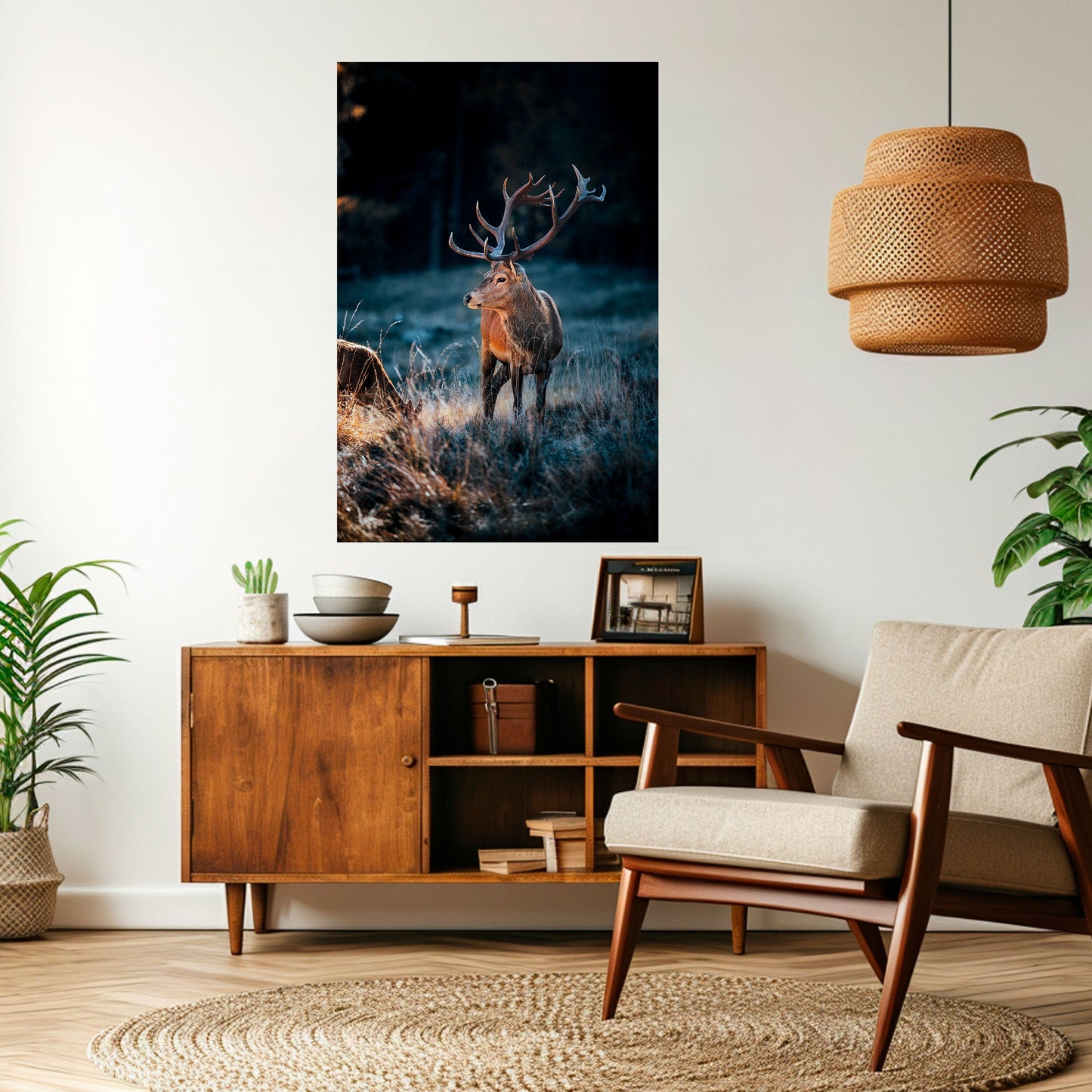ANTLERED REGALITY Vertikal affisch med självhäftande motiv