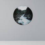 RUSHING REFLECTIONS Round Wall Art