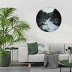 RUSHING REFLECTIONS Round Wall Art