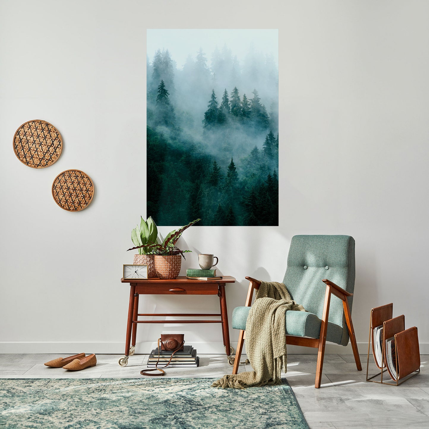 VEIL OF MIST Peel and Stick Vertical Poster