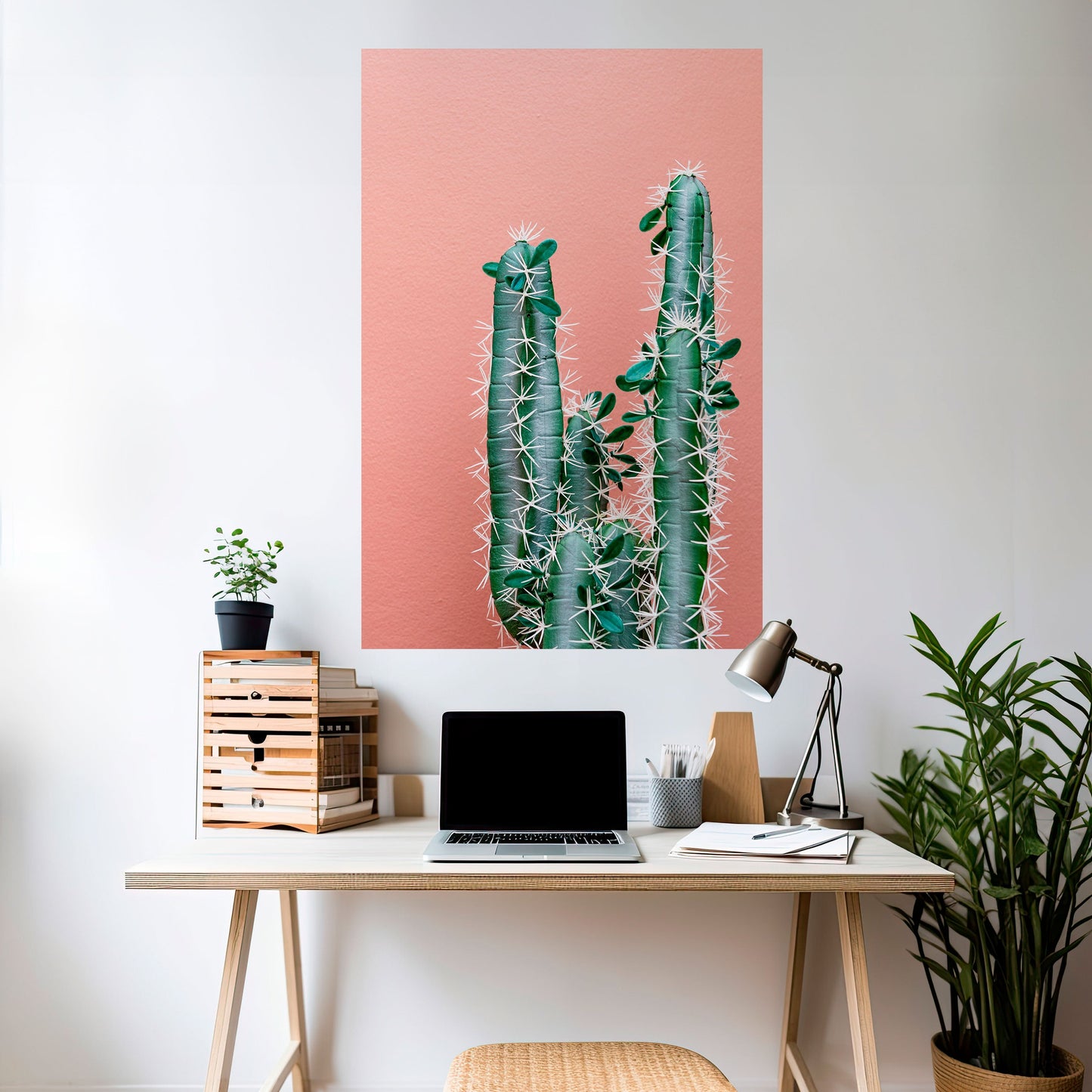 LORD CACTUS Peel and Stick Vertical Poster