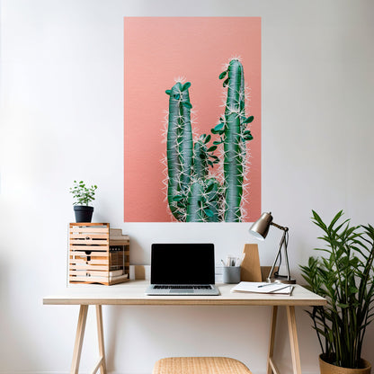 LORD CACTUS Peel and Stick Vertical Poster