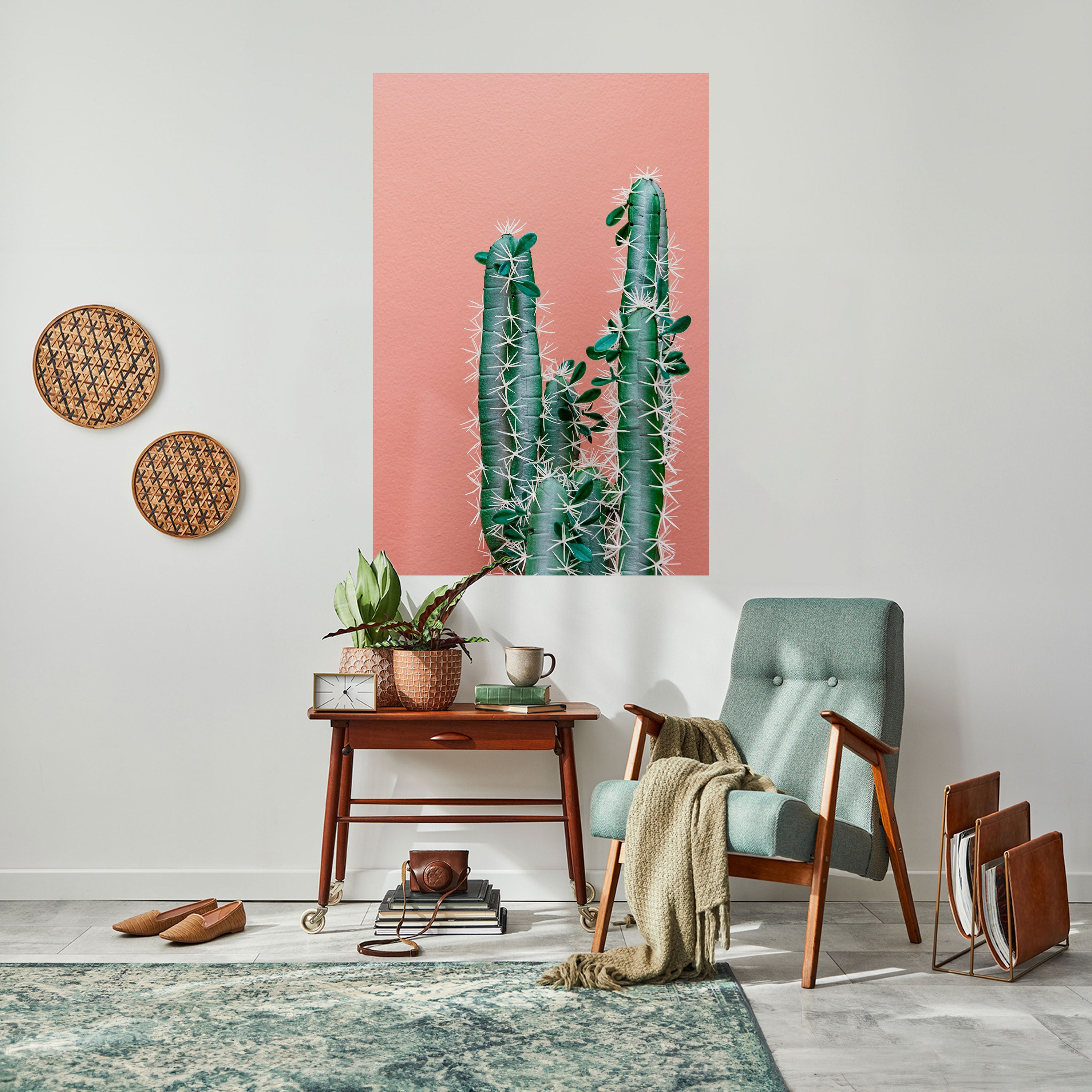 LORD CACTUS vertikal affisch med självhäftande motiv