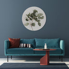 EUCALYPTUS BRANCH Round Wall Art