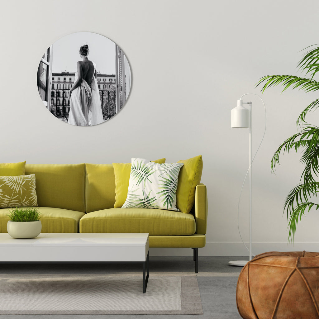 DRÖMMENS KLÄNNING Rund väggkonst