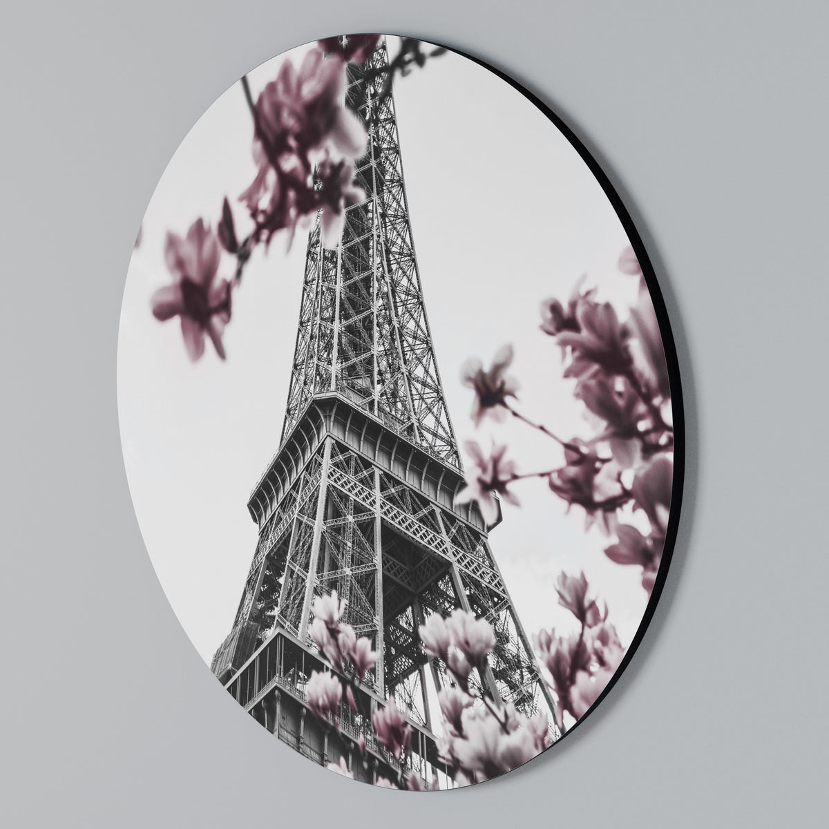 EIFFEL IN BLOOM Rund väggdekor