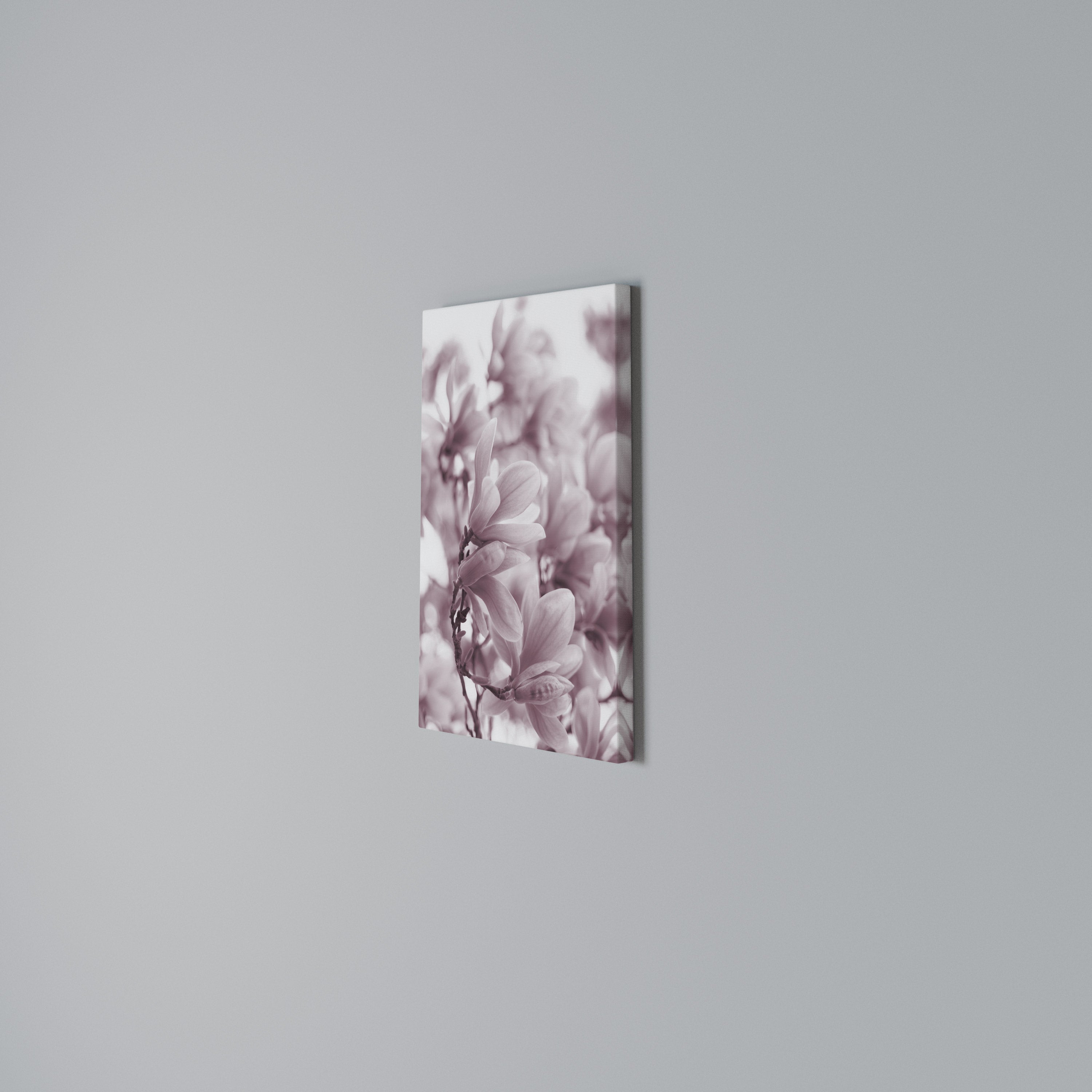 PINK BLOSSOM DREAM Vertical Canvas Print