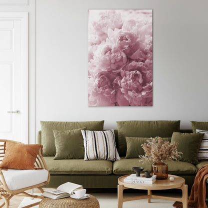 BLUSHED SERENITY Vertical Canvas Print