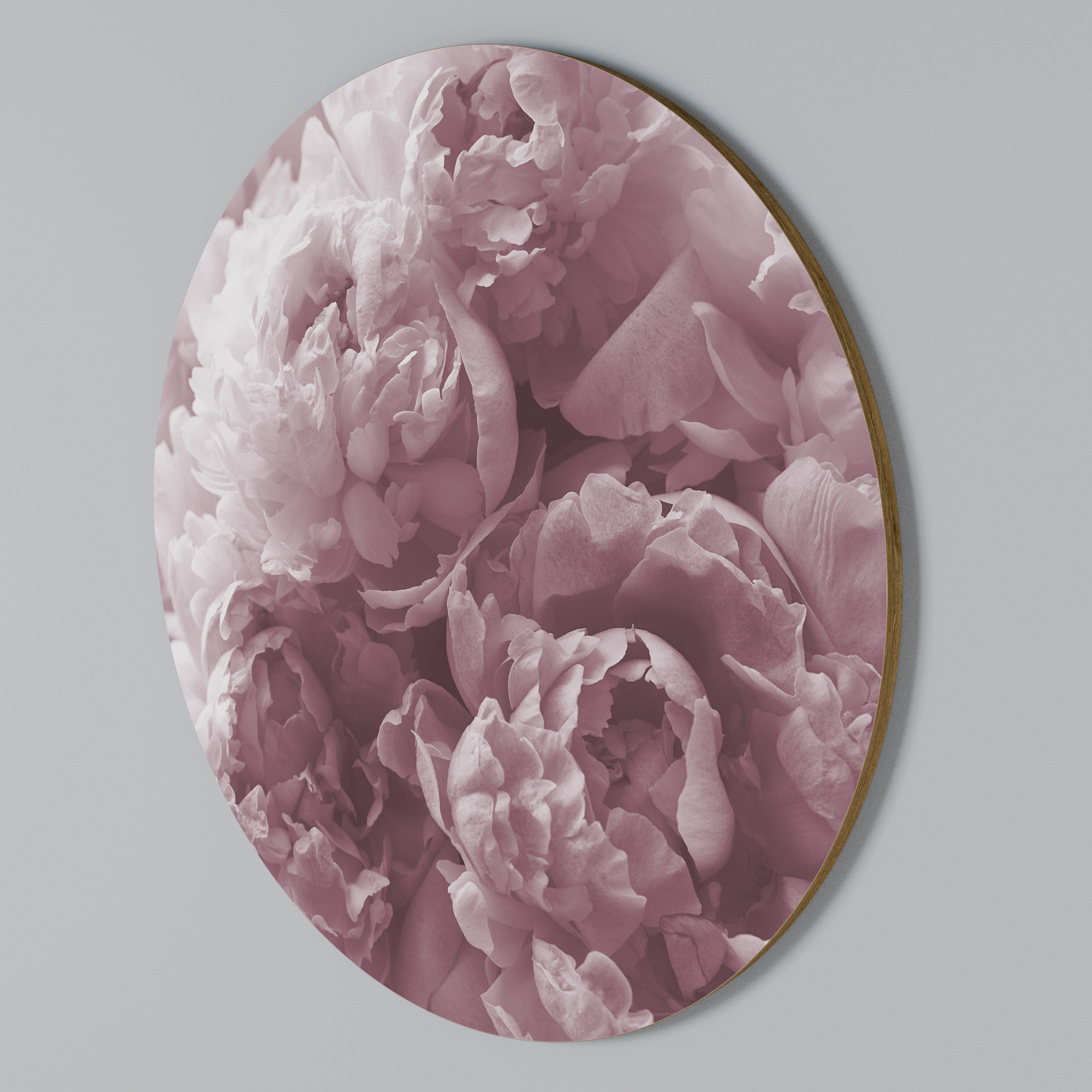 BLUSHED SERENITY Round Wall Art