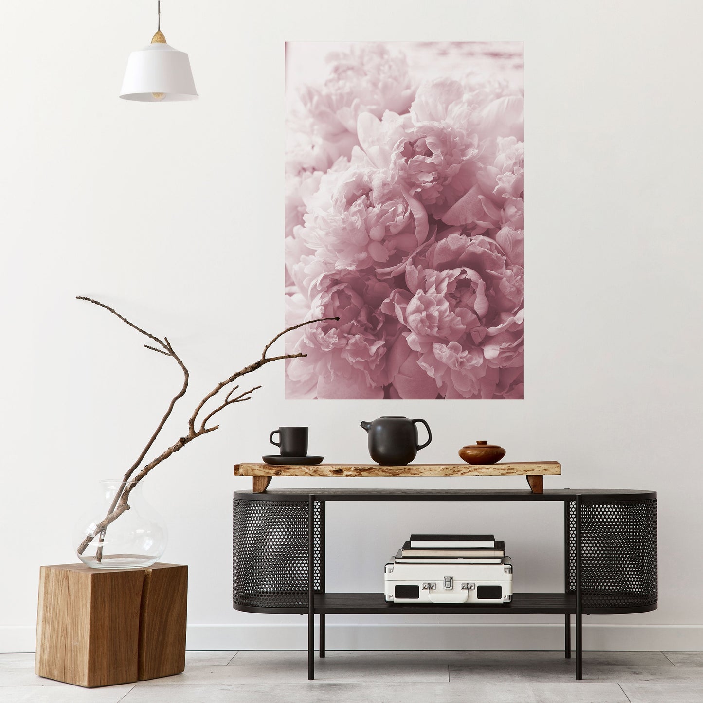 BLUSHED SERENITY Peel and Stick Vertical Poster