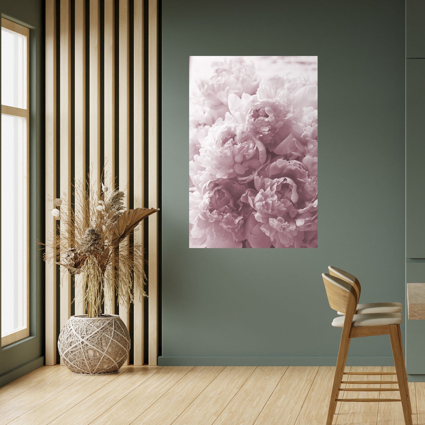 BLUSHED SERENITY Peel and Stick Vertical Poster