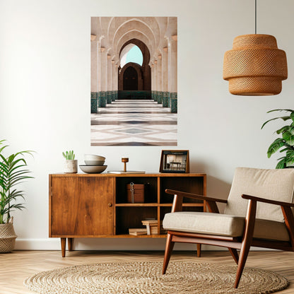 ARCHES OF SERENITY Peel and Stick Vertical Poster