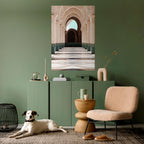 ARCHES OF SERENITY vertikal poster med självhäftande text