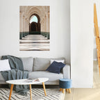 ARCHES OF SERENITY vertikal poster med självhäftande text