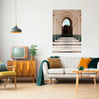 ARCHES OF SERENITY vertikal poster med självhäftande text