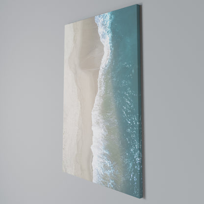 SAND AND SEA HARMONY Vertical Canvas Print