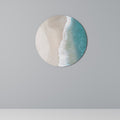 SAND AND SEA HARMONY Round Wall Art