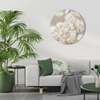 GHOSTLY BLOOM Round Wall Art
