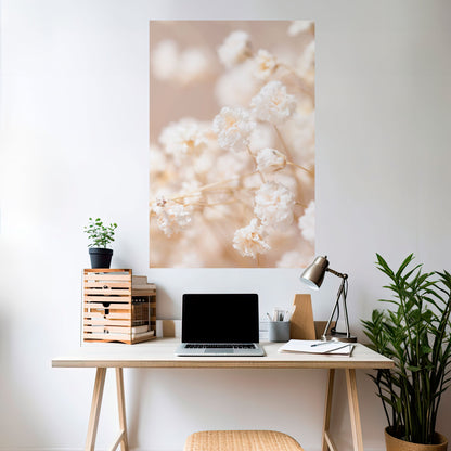 SPÖKLIG BLOOM Vertikal affisch med självhäftande motiv