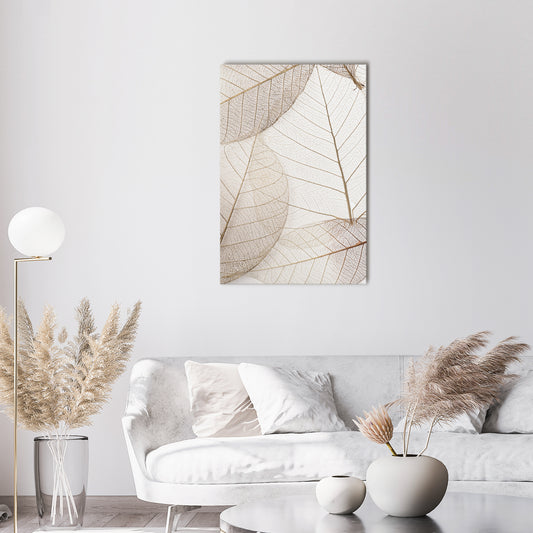 ETHEREAL VEINED GRACE Vertical Canvas Print
