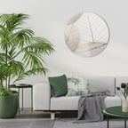 ETHEREAL VEINED GRACE Round Wall Art
