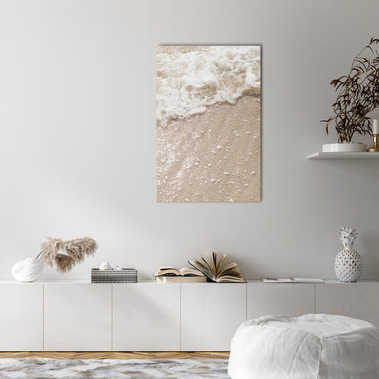 SHIMMERING SHORELINE Vertical Canvas Print