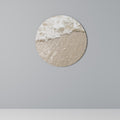 SHIMMERING SHORELINE Round Wall Art
