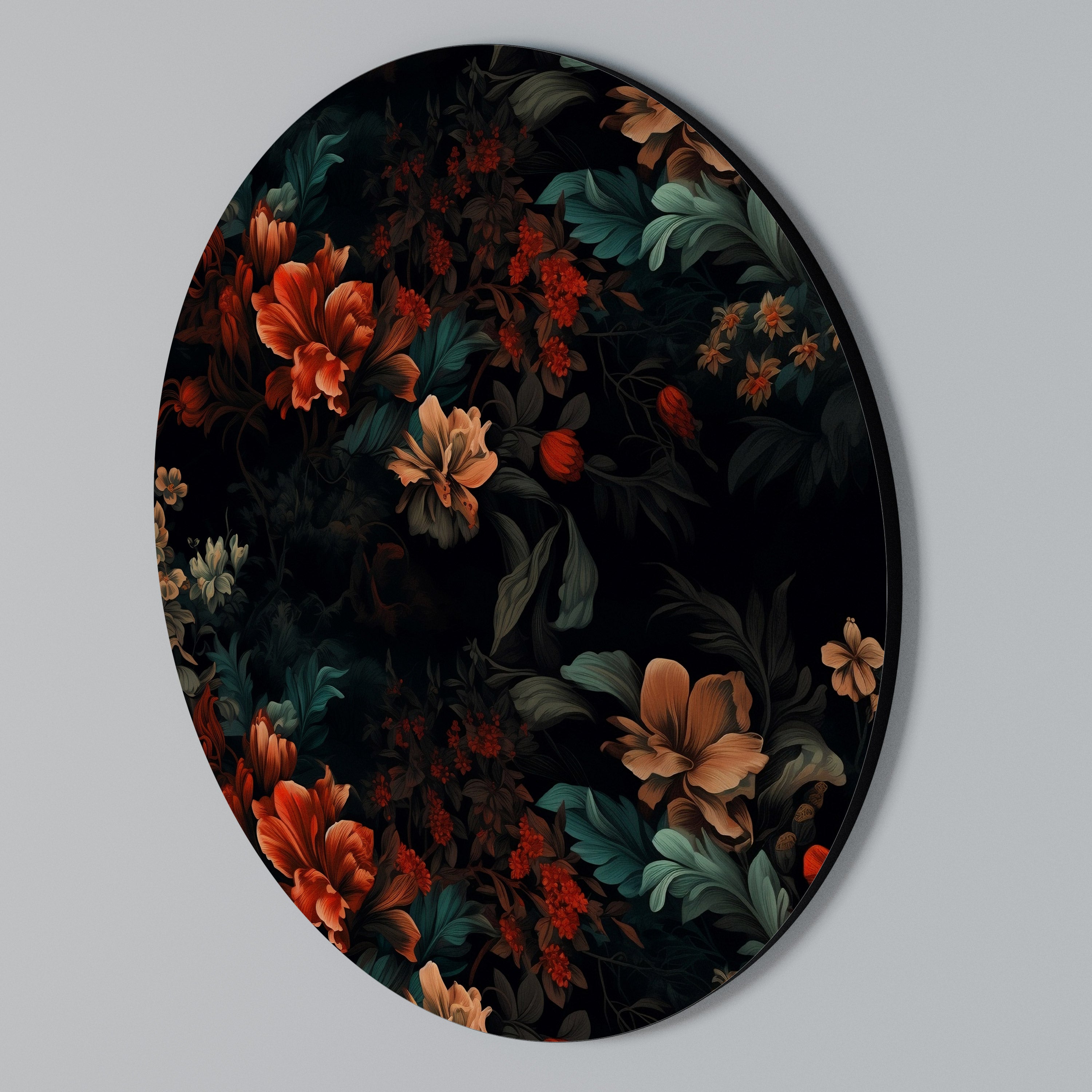 IMAGINARY BLOSSOM Round Wall Art