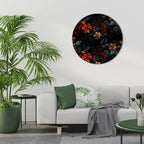 IMAGINARY BLOSSOM Round Wall Art