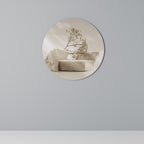 ELEGANT EMBERS Round Wall Art