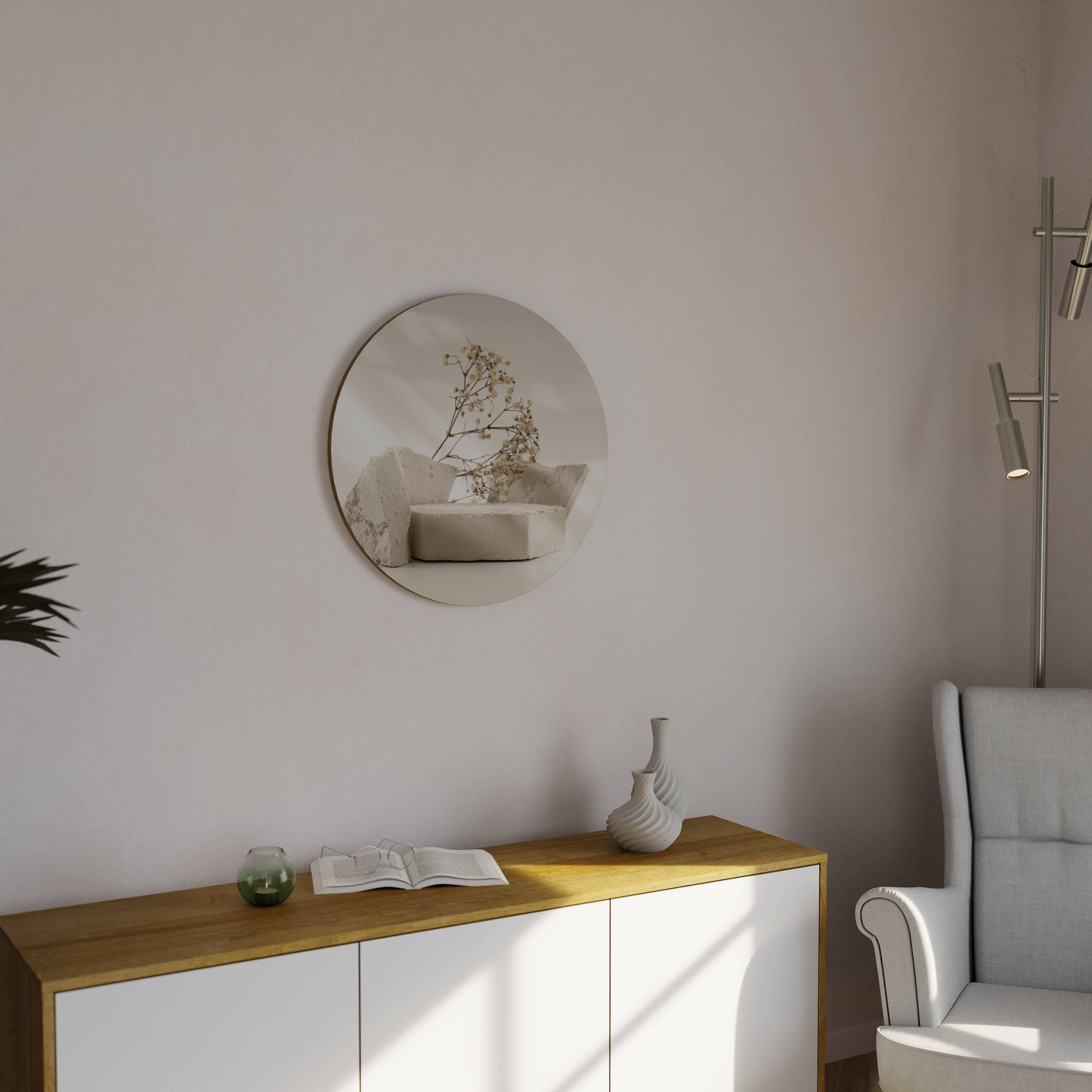 ELEGANT EMBERS Rund Väggdekoration