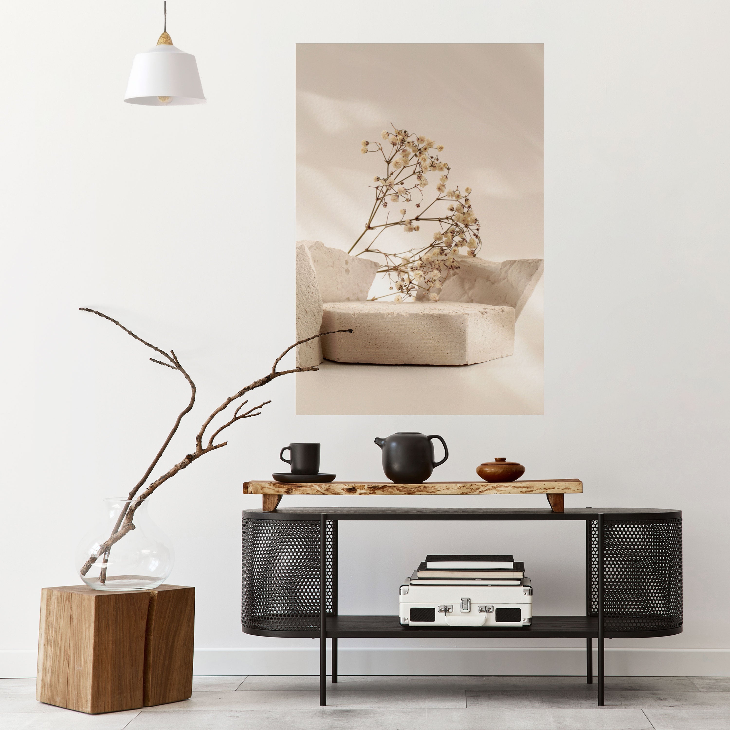 ELEGANT EMBERS vertikal poster med självhäftande motiv