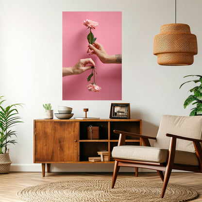FLORAL CONNECTIONS vertikal poster med självhäftande mönster