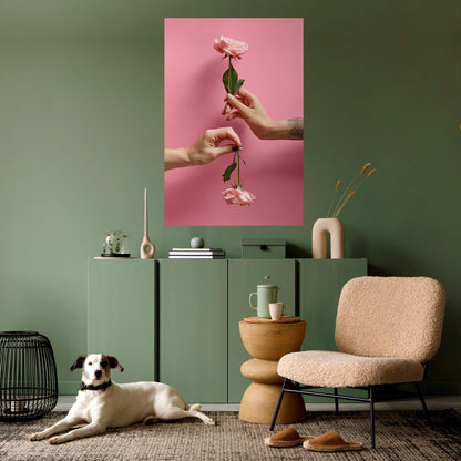 FLORAL CONNECTIONS vertikal poster med självhäftande mönster
