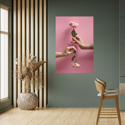 FLORAL CONNECTIONS vertikal poster med självhäftande mönster