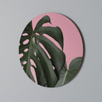 LADY MONSTERA Round Wall Art