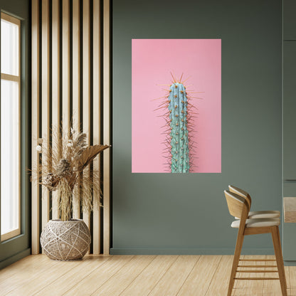 MISTER CACTUS vertikal affisch med självhäftande text