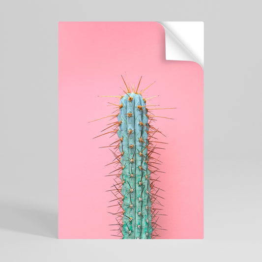 MISTER CACTUS vertikal affisch med självhäftande text