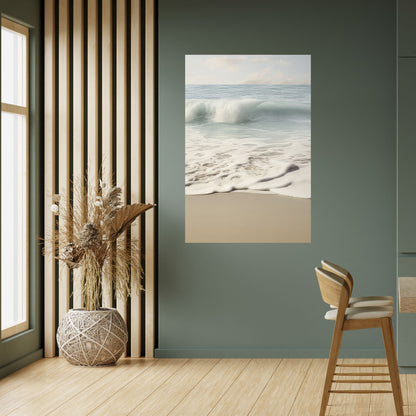 OCEAN WHISPER Vertikal affisch med självhäftande text