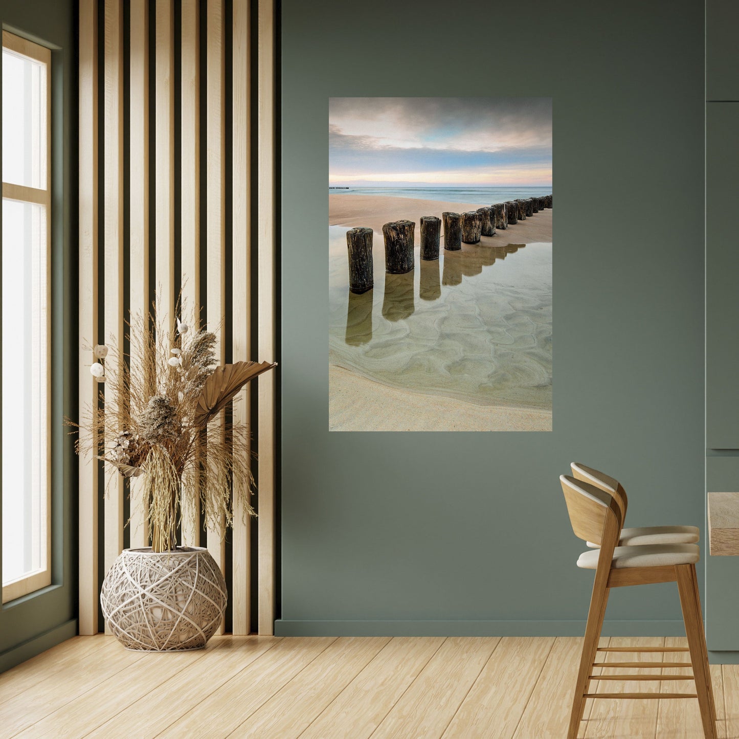 TIDAL SYMMETRY Peel and Stick Vertical Poster