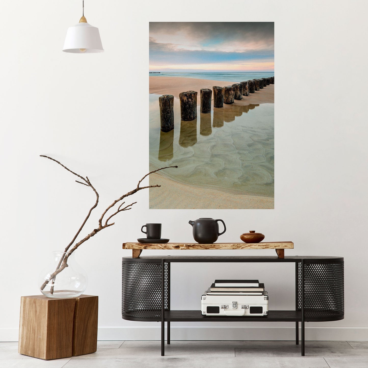 TIDAL SYMMETRY Peel and Stick Vertical Poster