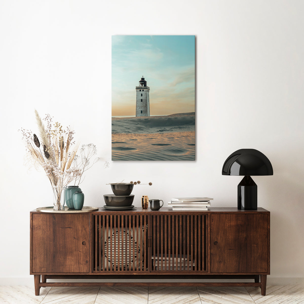 LIGHTHOUSE IN LIMBO Vertical Canvas Print