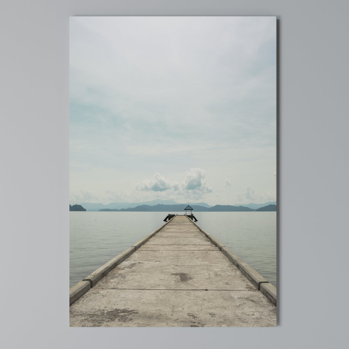 AQUA HORIZON Vertical Canvas Print