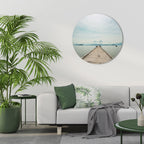 AQUA HORIZON Round Wall Art