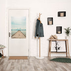 AQUA HORIZON Peel and Stick Vertical Poster