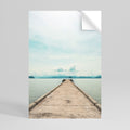 AQUA HORIZON Peel and Stick Vertical Poster