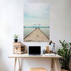 AQUA HORIZON Peel and Stick Vertical Poster