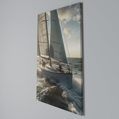 WAVES OF FREEDOM Vertical Canvas Print