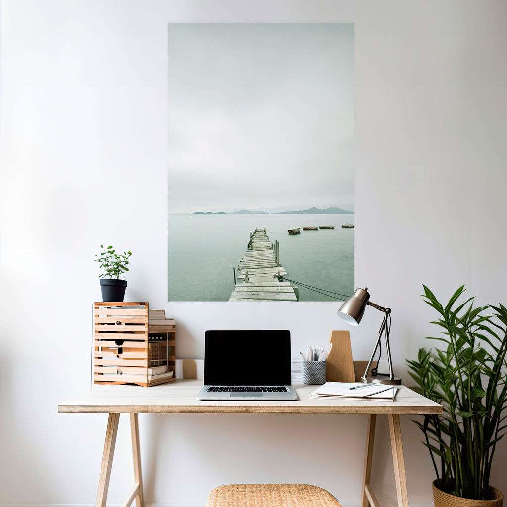 TIDAL HARMONY vertikal poster med självhäftande text